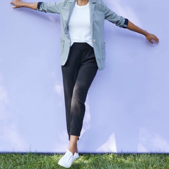 Petite pull on slim ankle pants Clearance